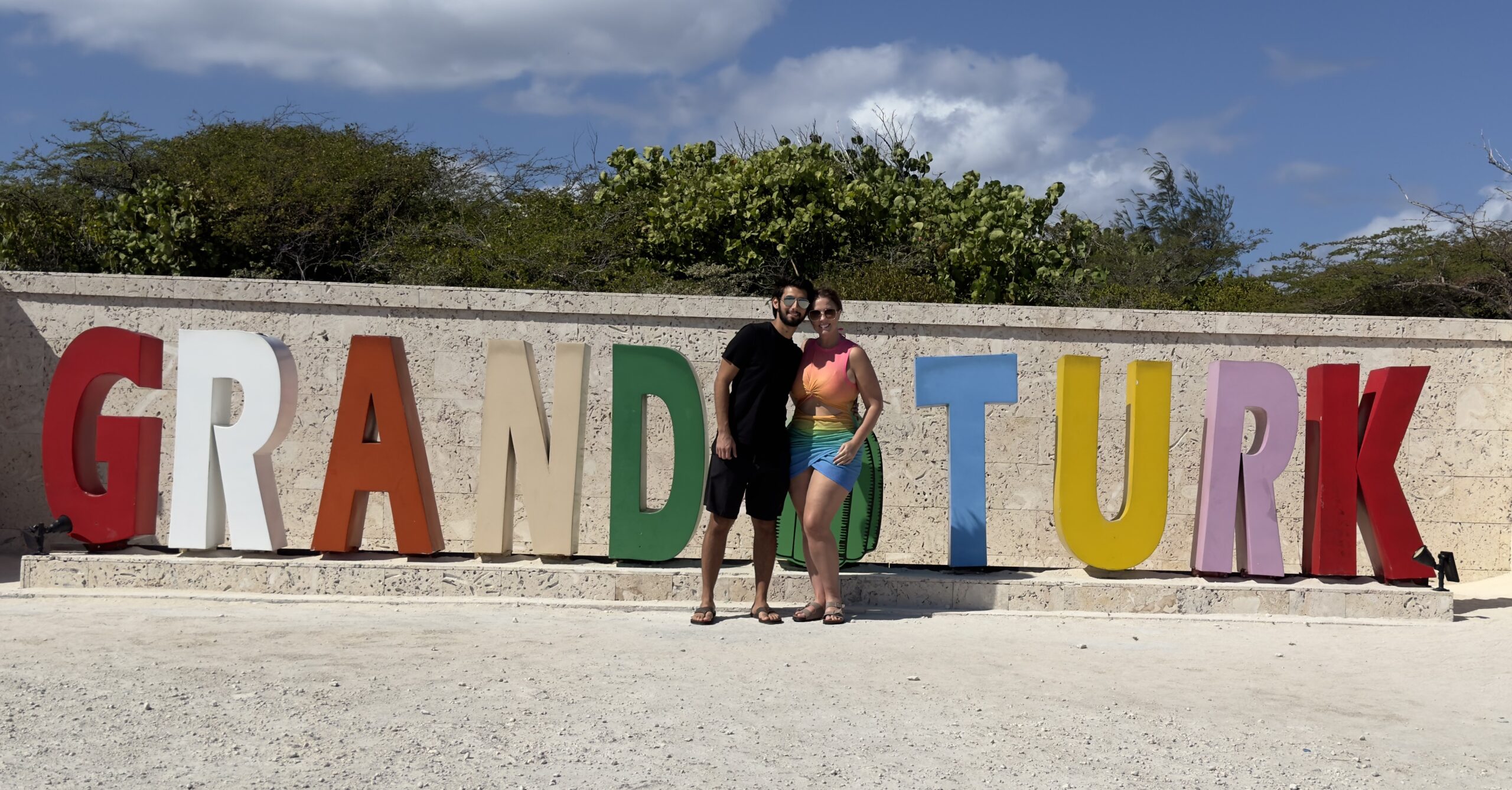 Exploring Grand Turk in a Golf Cart