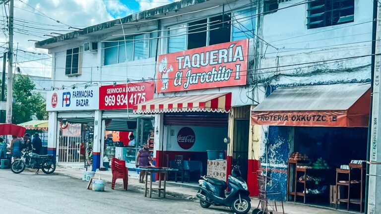 A Taqueria in downtown Progreso, Mexico