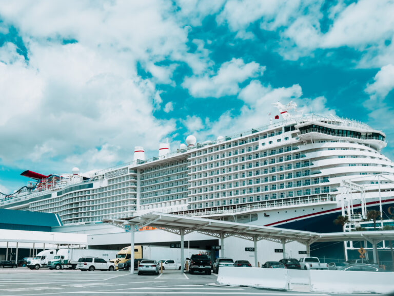 Massive Cruise Ship in the Port of Miami