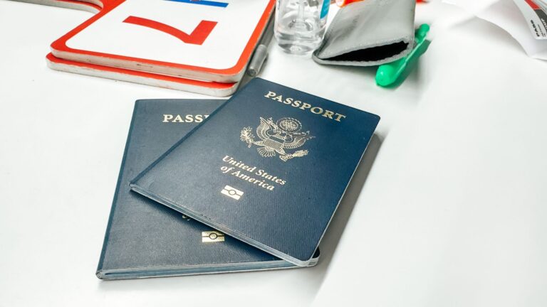 Two passports placed side by side