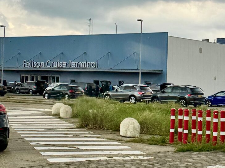 The Felison Cruise Terminal in Ijmuiden Netherlands, just outside of Amsterdam.